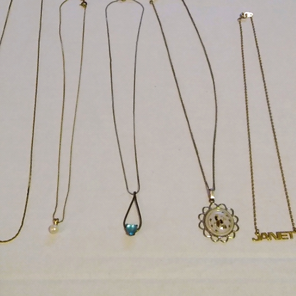 5 Various Necklaces (Sold as Set)